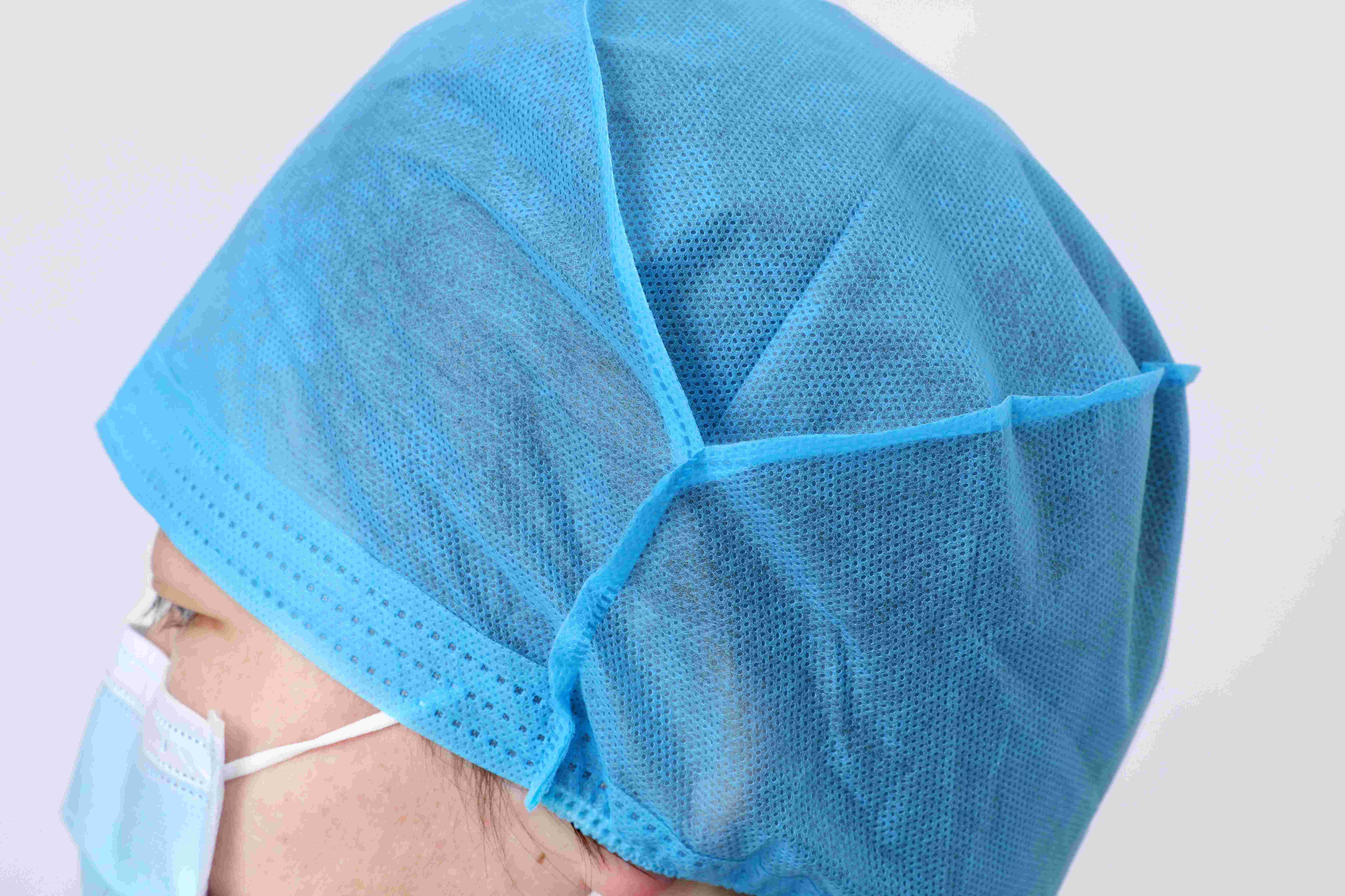 Redes para el cabello Gorros bouffant desechables Redecillas elásticas Sombreros de trabajo unisex para médico enfermera Servicio de alimentos 